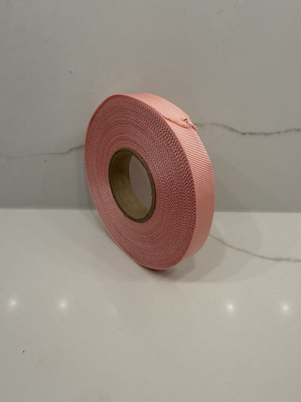 Pink Vintage Grosgrain Ribbon 3/4” Large Partial Roll Sewing Crafts Bows Trim